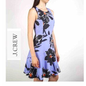 J. Crew Blue Floral Mini Dress